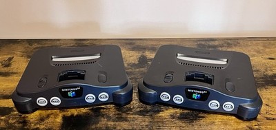 Nintendo 64 Parts or Repair Lot of 2 Consoles - Not Working (READ) - Corrosion