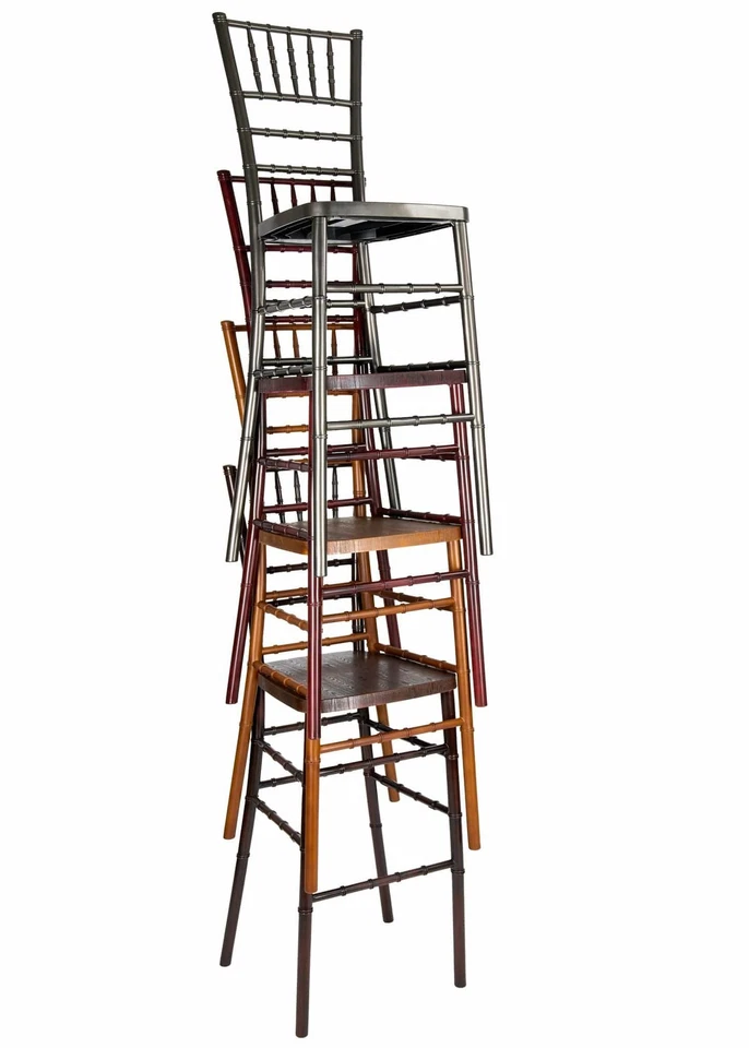 Sparkling Gold Champagne Resin Chiavari Barstool by Chivari - Image 4 of 4