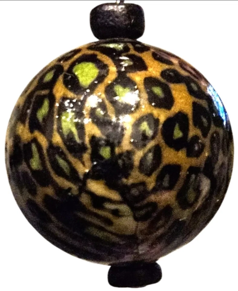 Pendientes colgantes de acrílico con estampado de animales de guepardo/2"L Foto 3 de 4