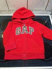 Rote Kapuzen Fleecejacke - Gr.86 - GAP - neuwertig