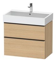Duravit D-Neo Waschtischunterschrank Mit 2 AuszüGen Griff Diamantschwarz Matt...