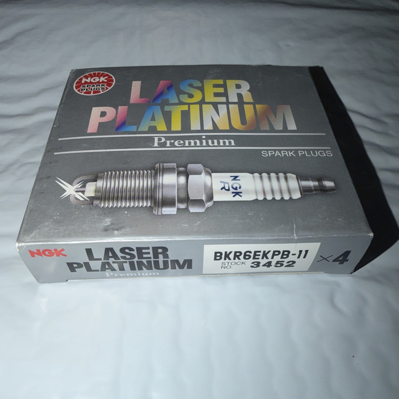 4-Pcs - NGK BKR6EKPB-11/ 3452  Twin Tip Laser Platinum Spark Plug