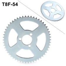 corona per catena T8F 54 denti per minimoto monopattino mini cross quad ATV 49cc
