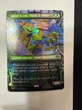 Mikey & Leo, Chaos & Order (Showcase FOIL) MTG: Teenage Mutant TMNT - SHIPS NOW!