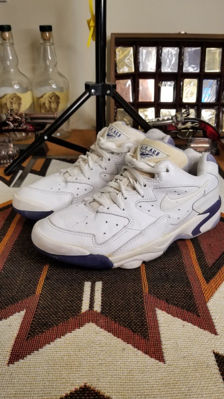 Rare Vintage 90's Nike Air Ace 140320 111 DRC Court Mens Tennis Shoes Sneakers 9