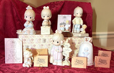 PRECIOUS MOMENTS LOT 7 C0009-C0013-PM922-115479-283444-FREE PUPPIES PEWTER-BELL
