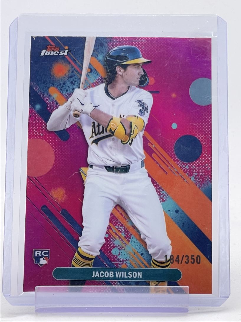 JACOB WILSON 2025 TOPPS FINEST COMMON ROOKIE MAGENTA RC /350 Q5466