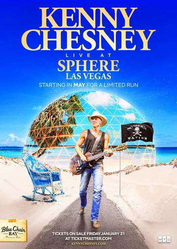 KENNY CHESNEY "LIVE AT THE SPHERE" 2026 LAS VEGAS CONCERT POSTER - Country Music