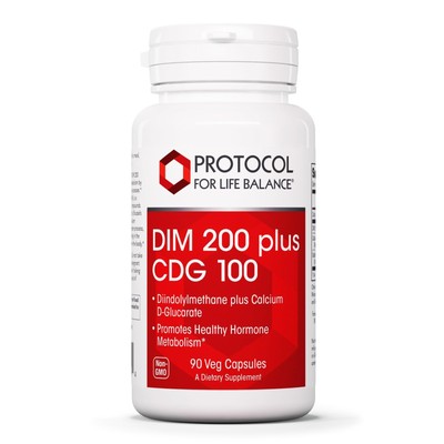 PROTOCOL FOR LIFE BALANCE DIM 200 Plus CDG - 200mg - Calcium & DIM Supplement...