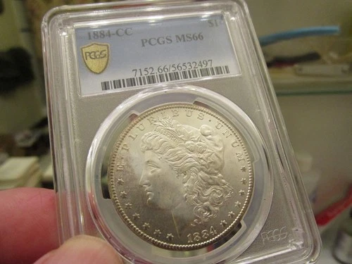 A BETTER THAN GEM 1884-CC MORGAN DOL  PCGS MS 66  A VERY CLEAN GEM
