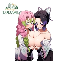 EARLFAMILY 5.1" Mitsuri Kanroji Car Sticker Waterproof Humorous Vinyl Decal