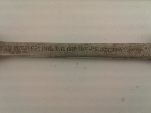 Rare W Germany Chrome Vanadium Continental American 19/32-11/16 Open End Wrench - Bild 7 von 10