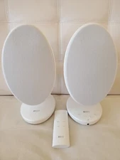 KEF Egg Wireless Multimedia Bluetooth Speakers with Remote, All Wires Incl. NEW