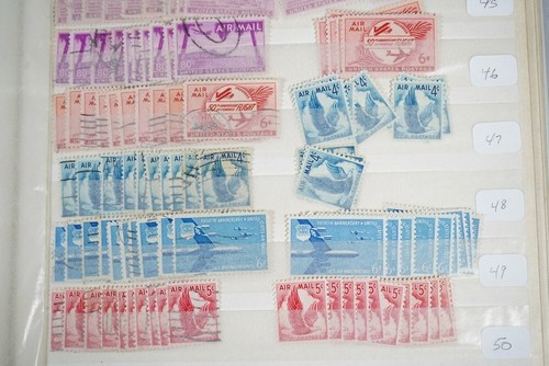 US BACK OF BOOK STOCK BOOK COLLECTION OF HUNDREDS OF STAMPS MINT & USED - Picture 9 of 23
