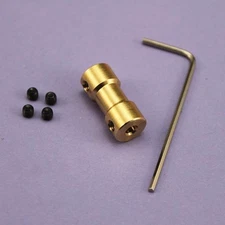 10pcs 3.17mm-5mm Brass coupling Shaft Motor Coupler Motor Connector Wrench+screw