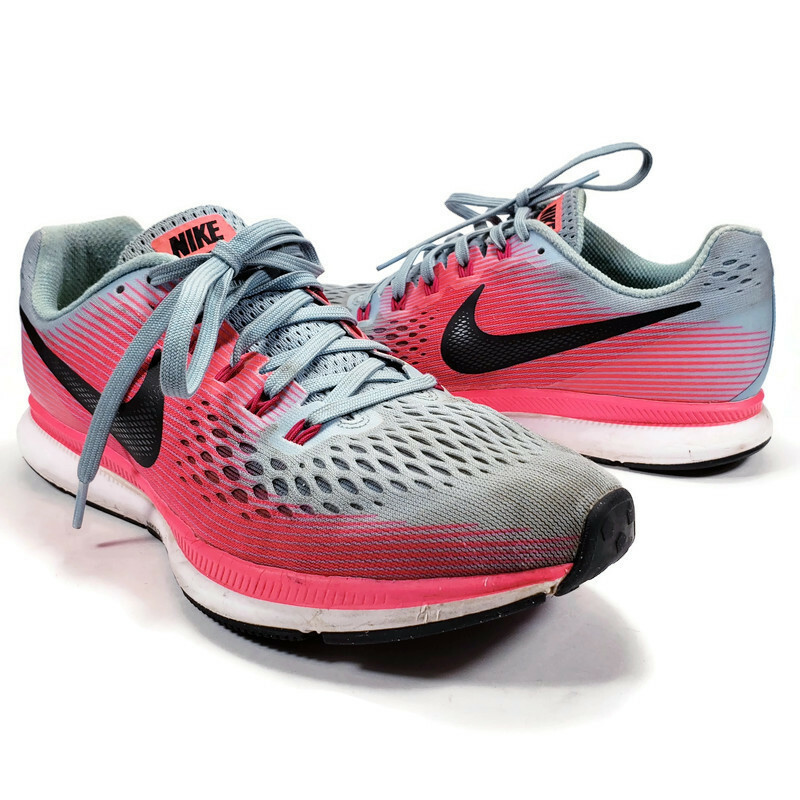Nike Air Zoom Pegasus 34 Womens Sz 9 Gray Pink Running  display picture 1