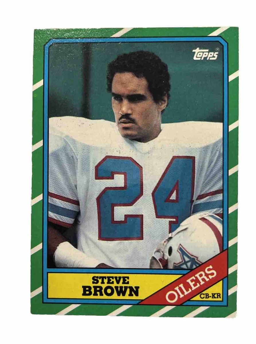 1986 Topps Steve Brown Football Card 359 Houston Oilers | eBay