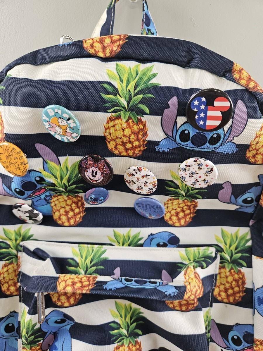 Disney Loungefly Lilo & Stitch Pineapple Large Striped Nylon Women’s Backpack Disney Loungefly Lilo & Stitch Pineapple Large Striped Nylon  main image 4