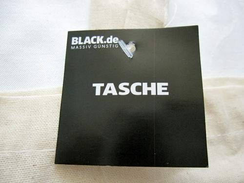 Tasche Black.de canvas cotton tote shopping bag reuseable supermarket bag new - Picture 3 of 5