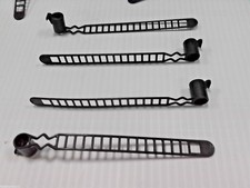 100 - P-0338 / 14683 JD R115853 EMHART WIRE CABLE STRAPS - BLACK-MADE IN USA