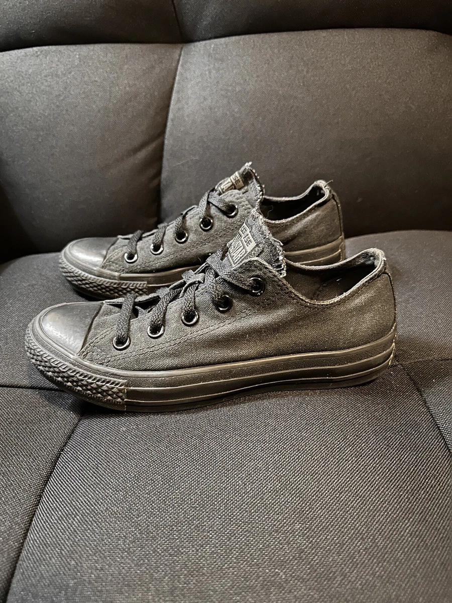 Converse All Star Blackout Women s size 6US All Black Low top sneakers shoes