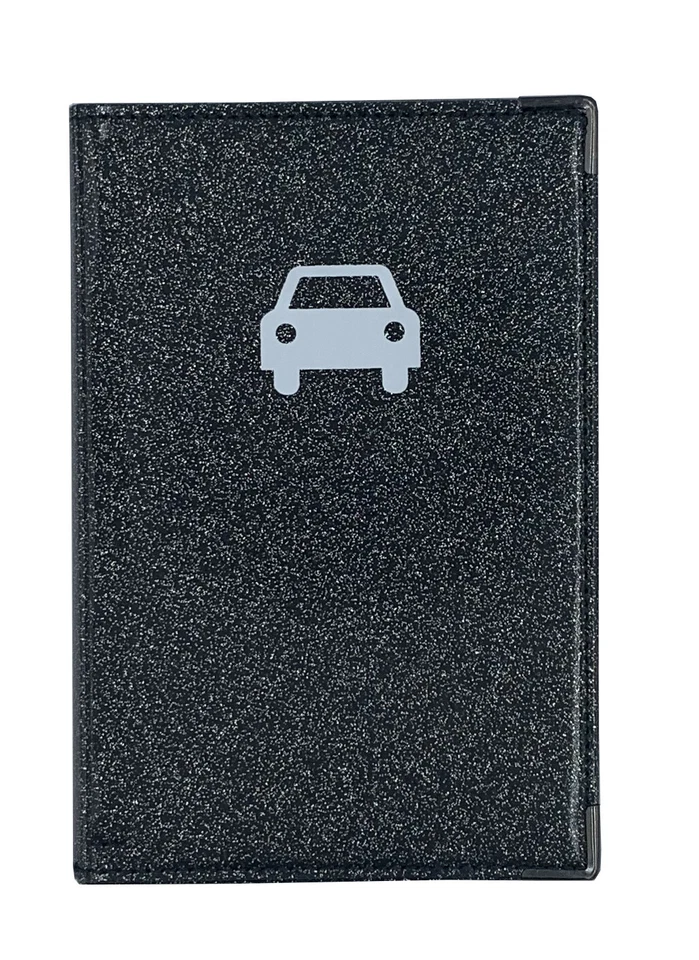 Porte papiers voiture gris foncé+ étui carte grise + étui permis made in france  - Photo 3/3