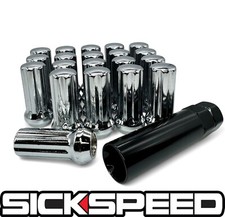 Sickspeed 7 Spline Chrome 12x20 Lugnuts 20pc Closed Ended Key Included Sickspeed 7 Spline Chrome 12x20 Lugnuts 20pc Closed Ended Key Included