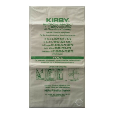 Original Kirby Filter Micron Magic Hepa Allergen Filter ** Serie F-STYLE ** 
