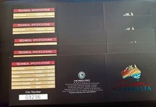 Lotto di 5 certificati per diverse monete d'oro Australia 5 dollari 2006. Raro !