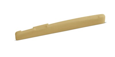 Unbleached Bone 75 x 10 x 3.2 mm Compensated B with Slanted Bass Guitar Saddle