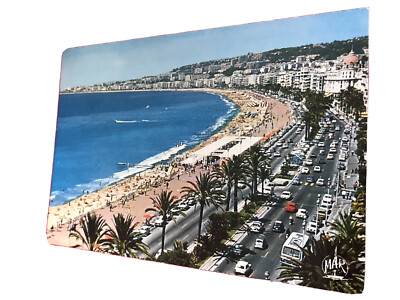 La Promenade Des Anglais Brandneu.  Cote D Azur.   Frankreich Postkarte 1970/80er Jahre