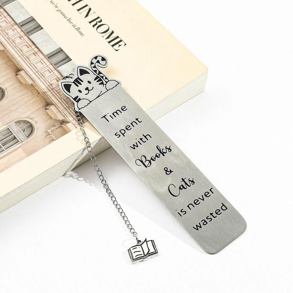 Metal Reading Book Marks 3D Book Lovers Collections Funny Cat Bookmarks
