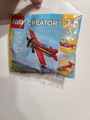 Lego Creator 3 in 1 Iconic Red Plane 30669 Poly Bag Set New Factory Sealed 2024 - 第 2/5 張圖片