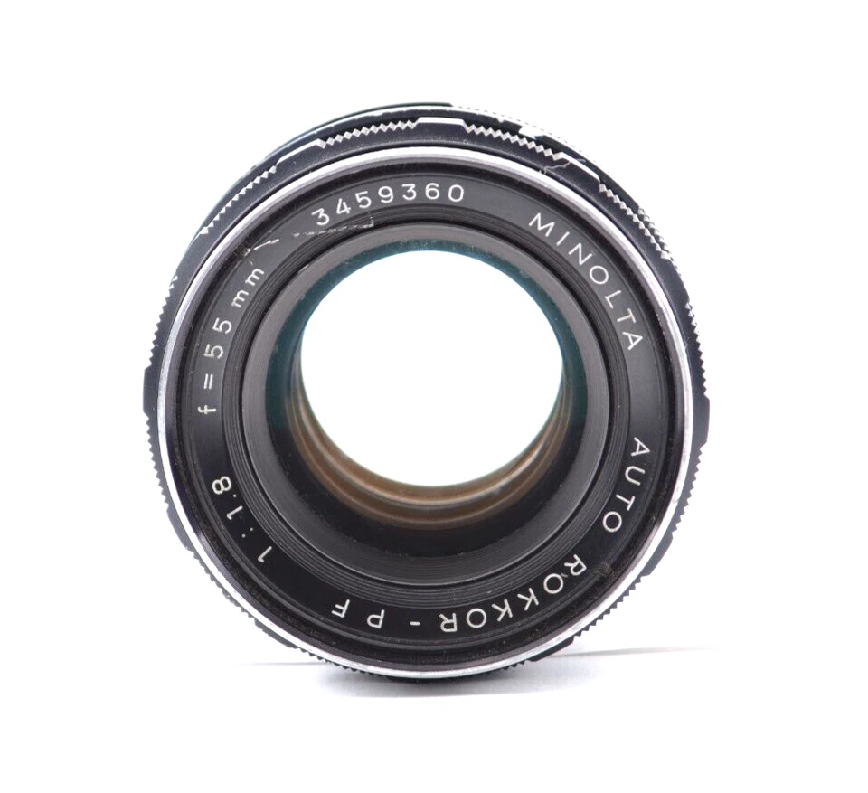 【Exc+5】 Lente estándar MINOLTA AUTO ROKKOR PF 55mm F/1.8 MF de JAPÓN #1125 Foto 2 de 4