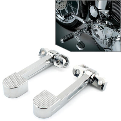 For Harley Sportster XL 883 1200 Softail FXWG FXR Chrome Heel Foot Rest Pegs