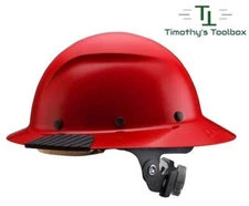 LIFT Safety DAX Red Full Brim Hard Hat w/ Ratchet Suspension 