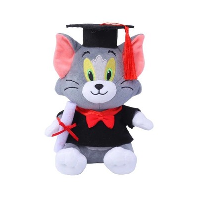 Dr. Tom Cat 8 Inch Stuffed Animal Plush Toys Toddler Fluffy Dolls Kids Gifts