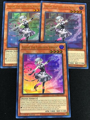 YUGIOH ARIANE THE LABRYNTH SERVANT TAMA-EN016 1ST ULTRA X3 (NM)