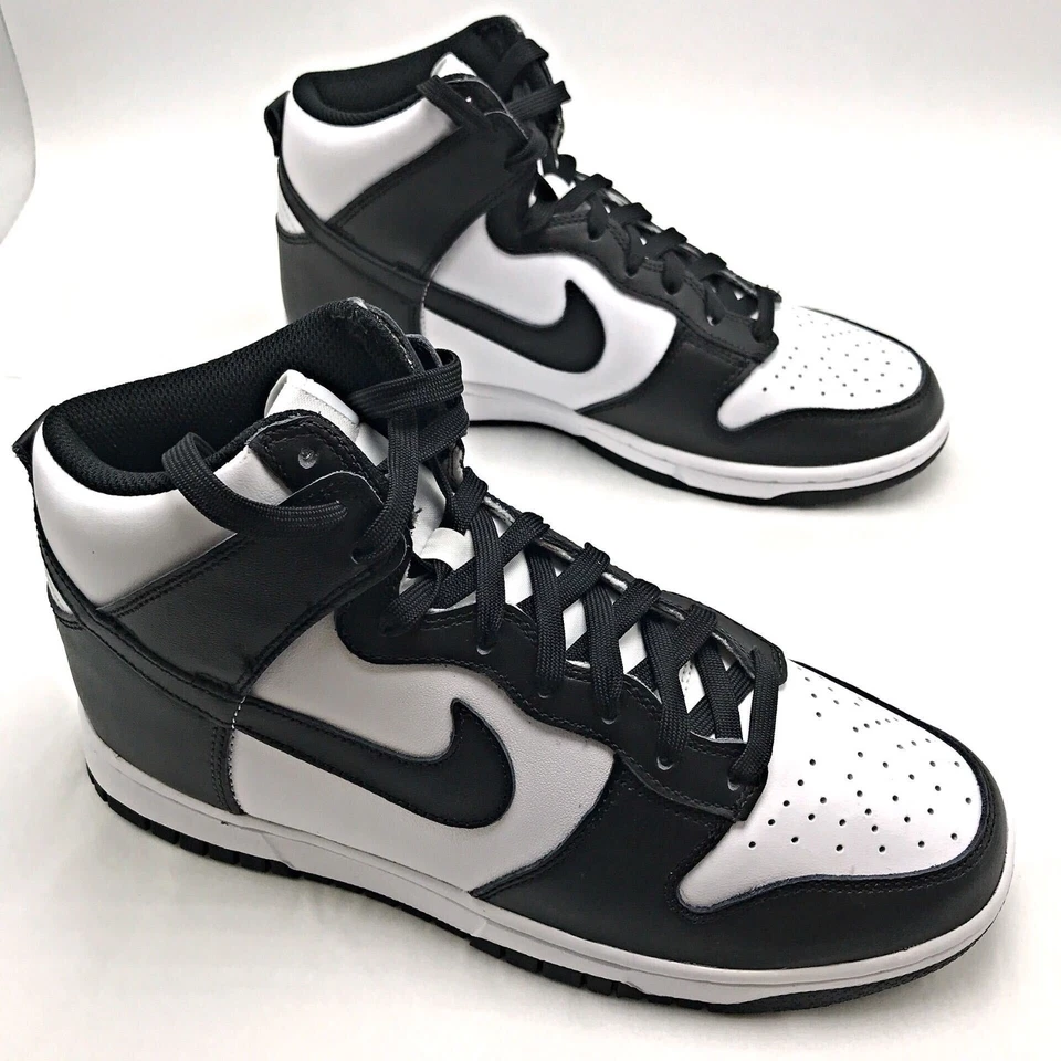 Nike Dunk High Retro Black White Men's Shoes DD1399-105 sz 8-13 - Image 3 of 4