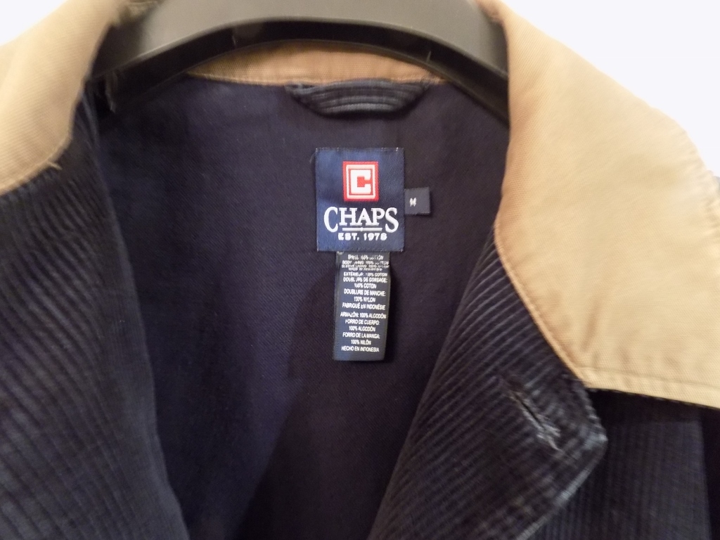 Ralph Lauren Chaps Man's Corduroy Style Jacket Size Medium