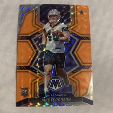 Jake Ferguson 2022 Panini Mosiac Football Rookie Orange Prizm  Card # 364