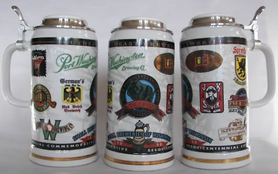 J. K. Silver Brewery, Muckwonago, Wisconsin 1998 beer stein 