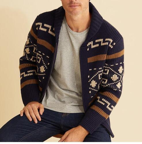 The Dude Sweater Big Lebowski Cardigan Zip Up Knit Jeffery Adult Movie Costume - Picture 7 of 14