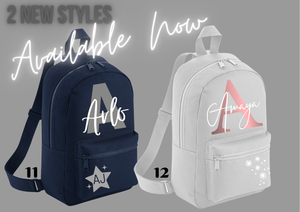 personalised mini backpack