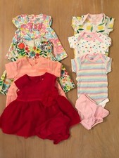 Cherokee, Carter's, Others Infant Girls Summer Clothing Lot of 9 Size 3-6 Months