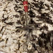 Vintage Red Handled Kitchen Mixer