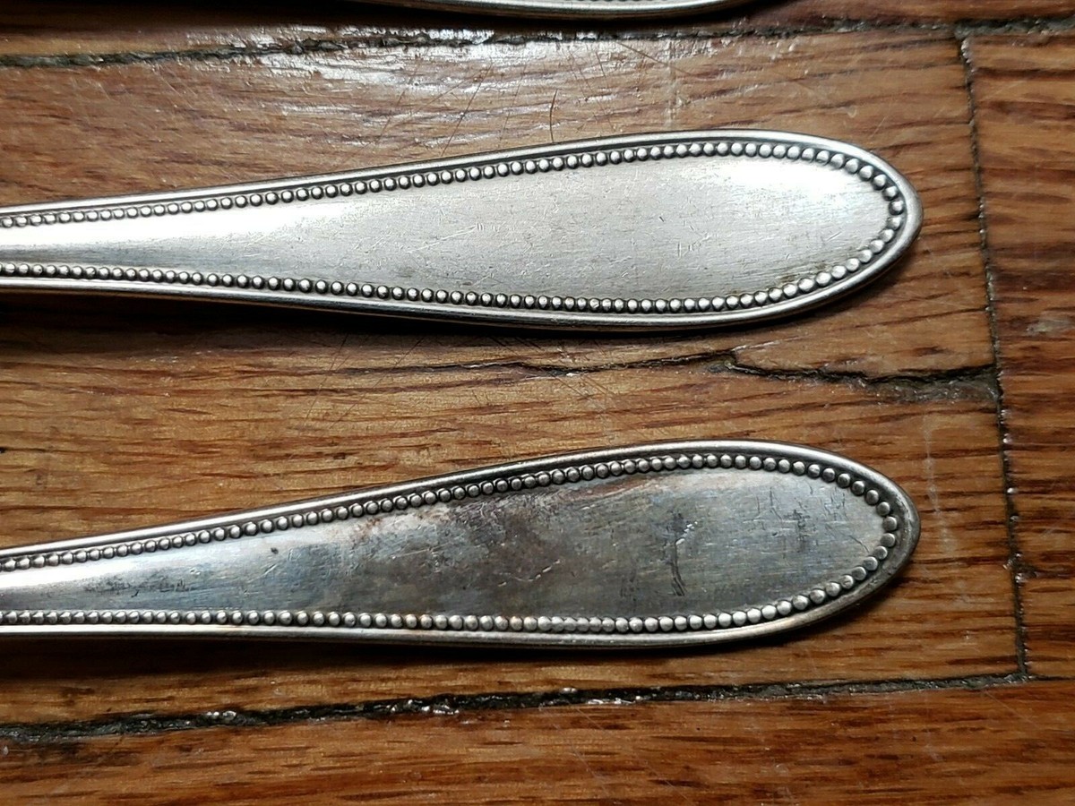 4 ANTIQUE VINTAGE COLLECTABLE * WMF 90-27 * SILVER PLATED FORKS