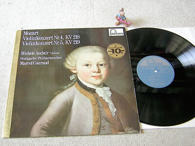 MOZART Violinkonzerte 4 & 5 MICHÈLE AUCLAIR SPO COURAUD NL LP FONTANA 6530 015