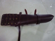 Leather Gauntlet Armband Armor Belt Guard Punk Bracer Gauntlet Arm Cuff Protect