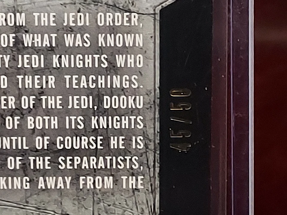 2016 Topps Star Wars Evolution Gold #45/50 Count Dooku Sith Apprentice #98 - Image 2 of 3